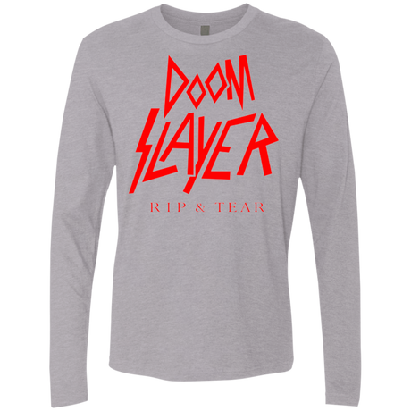 T-Shirts Heather Grey / Small Doom Slayer Men's Premium Long Sleeve