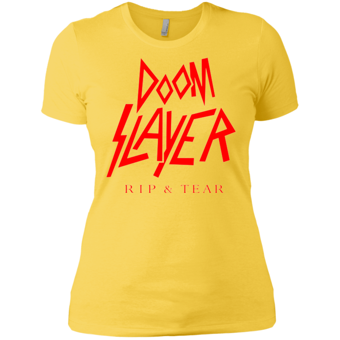 T-Shirts Vibrant Yellow / X-Small Doom Slayer Women's Premium T-Shirt