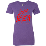 T-Shirts Purple Rush / Small Doom Slayer Women's Triblend T-Shirt