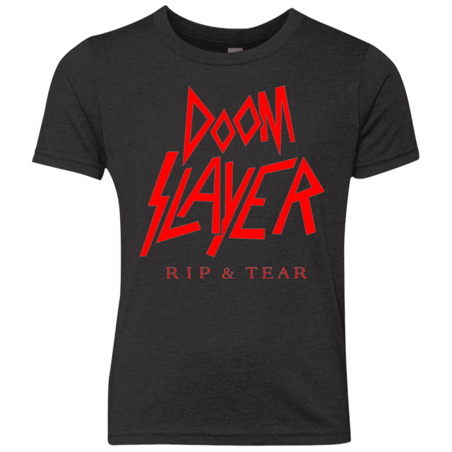 T-Shirts Vintage Black / YXS Doom Slayer Youth Triblend T-Shirt