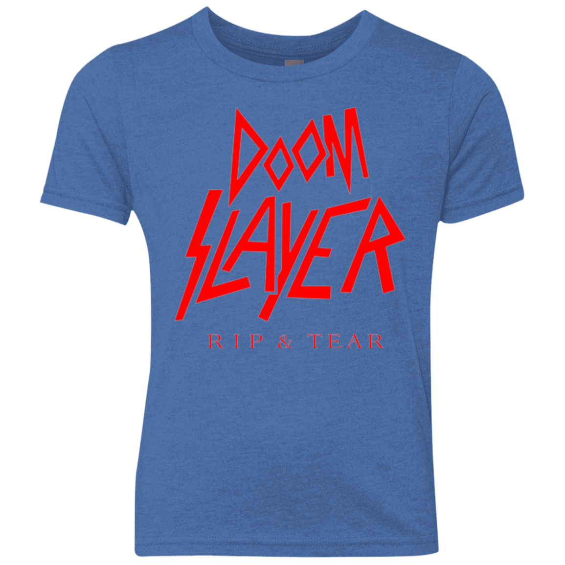 T-Shirts Vintage Royal / YXS Doom Slayer Youth Triblend T-Shirt