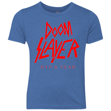 T-Shirts Vintage Royal / YXS Doom Slayer Youth Triblend T-Shirt