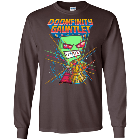 T-Shirts Dark Chocolate / S DOOMFINITY Men's Long Sleeve T-Shirt