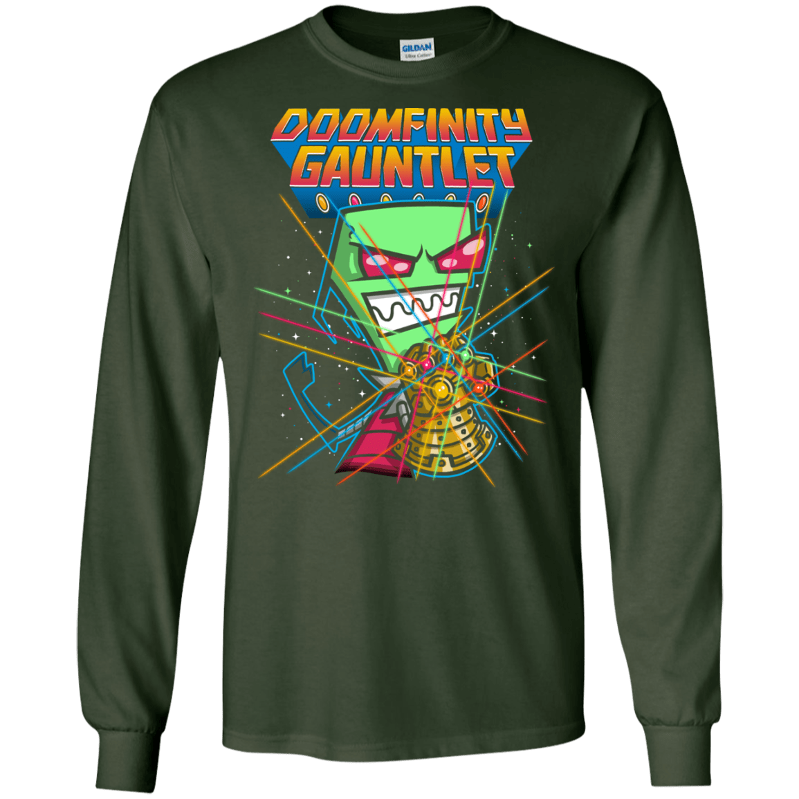 T-Shirts Forest Green / S DOOMFINITY Men's Long Sleeve T-Shirt