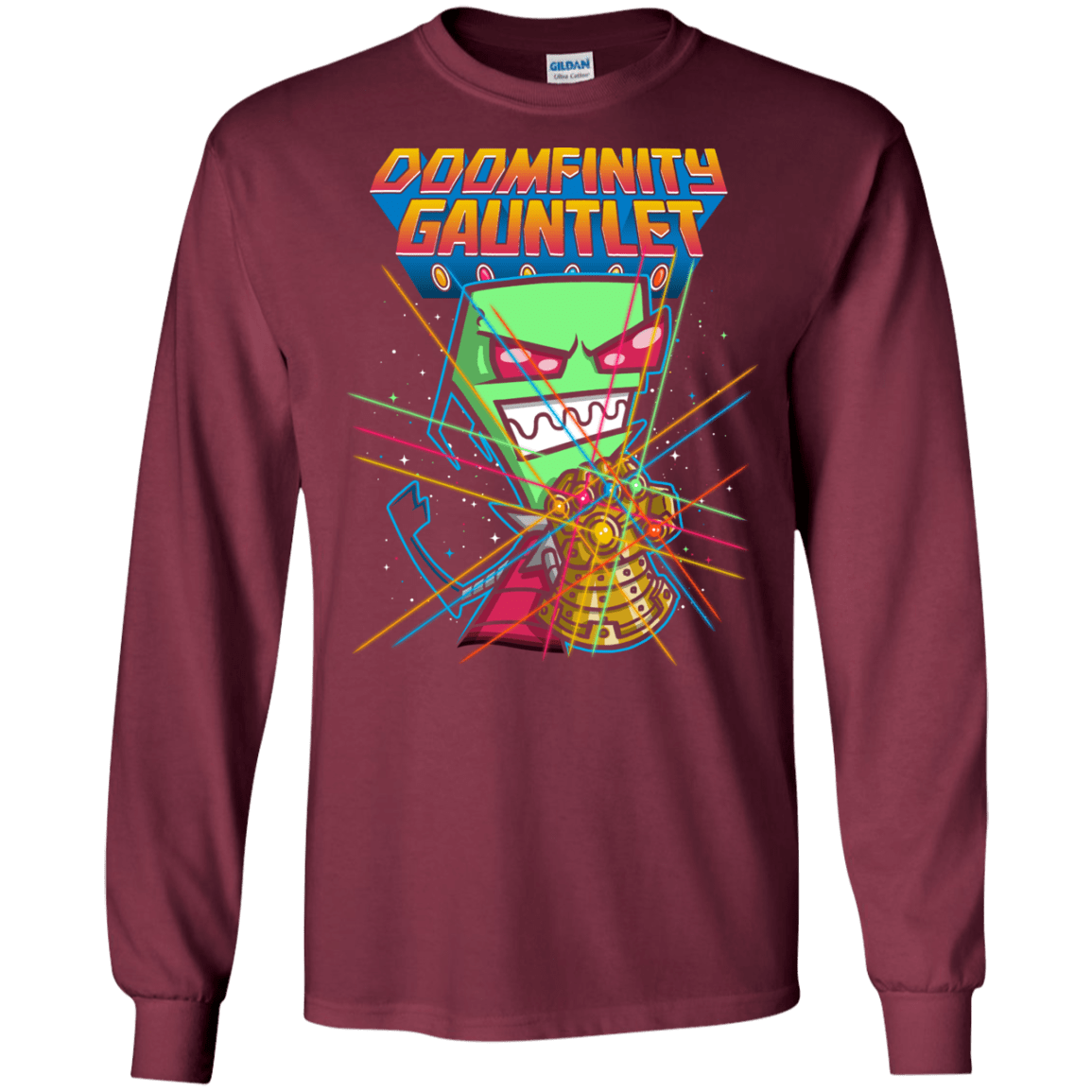 T-Shirts Maroon / S DOOMFINITY Men's Long Sleeve T-Shirt