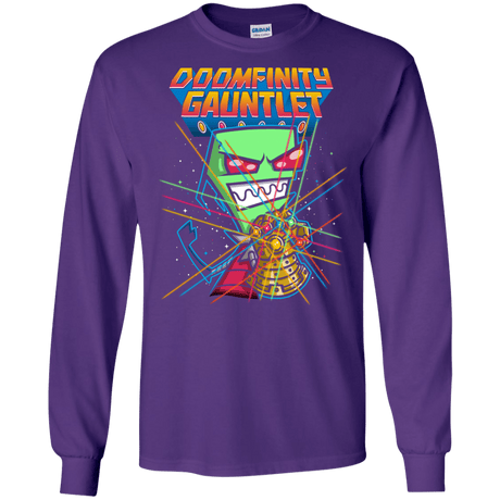 T-Shirts Purple / S DOOMFINITY Men's Long Sleeve T-Shirt