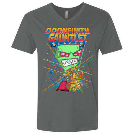 T-Shirts Heavy Metal / X-Small DOOMFINITY Men's Premium V-Neck