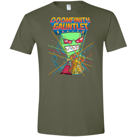 T-Shirts Military Green / S DOOMFINITY Men's Semi-Fitted Softstyle