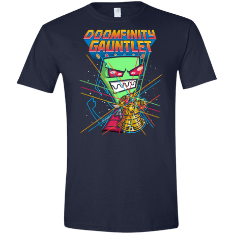 T-Shirts Navy / X-Small DOOMFINITY Men's Semi-Fitted Softstyle