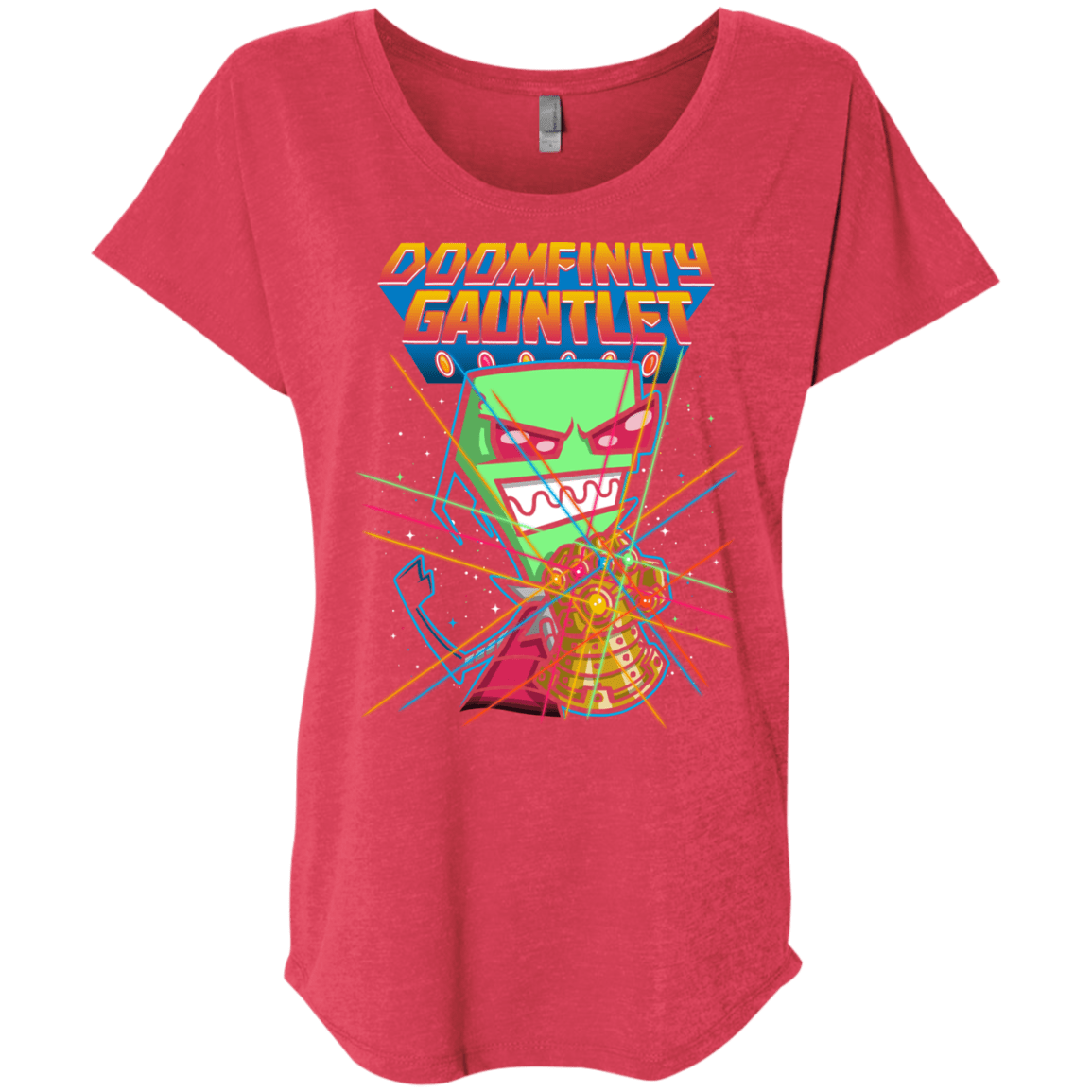 T-Shirts Vintage Red / X-Small DOOMFINITY Triblend Dolman Sleeve