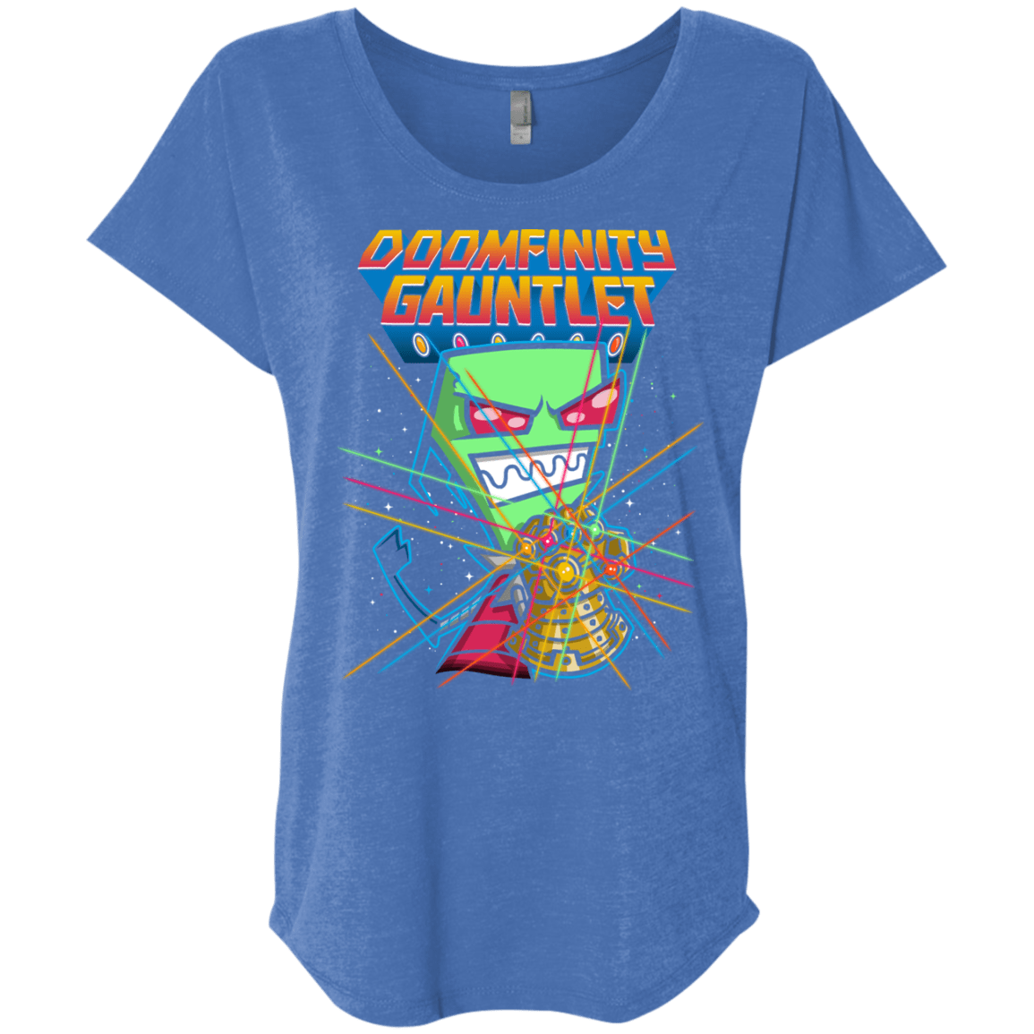 T-Shirts Vintage Royal / X-Small DOOMFINITY Triblend Dolman Sleeve