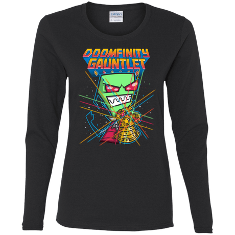 T-Shirts Black / S DOOMFINITY Women's Long Sleeve T-Shirt