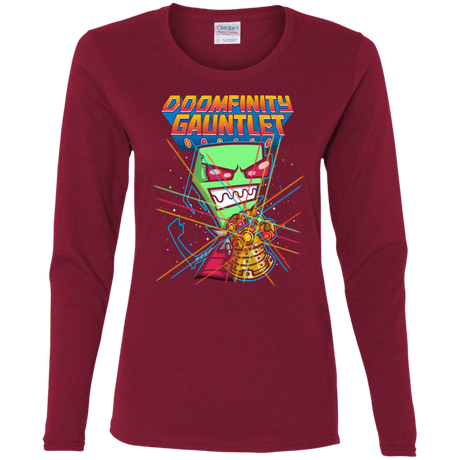 T-Shirts Cardinal / S DOOMFINITY Women's Long Sleeve T-Shirt