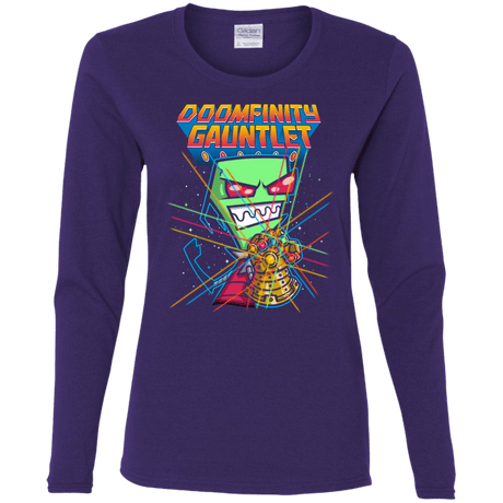 T-Shirts Purple / S DOOMFINITY Women's Long Sleeve T-Shirt