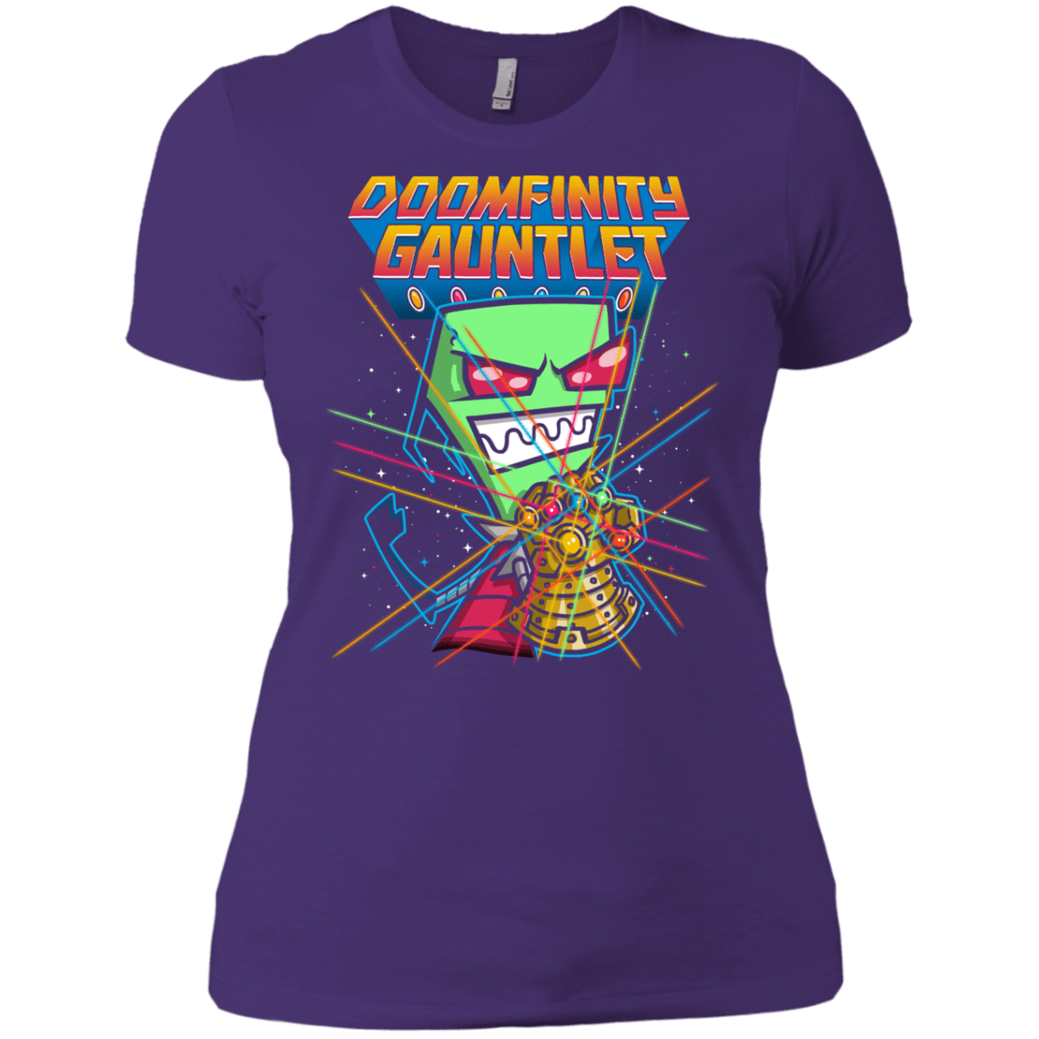 T-Shirts Purple Rush/ / X-Small DOOMFINITY Women's Premium T-Shirt