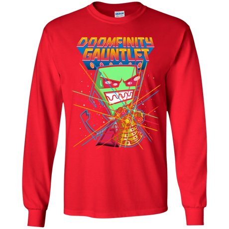 T-Shirts Red / YS DOOMFINITY Youth Long Sleeve T-Shirt