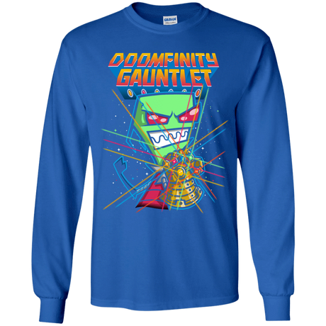 T-Shirts Royal / YS DOOMFINITY Youth Long Sleeve T-Shirt