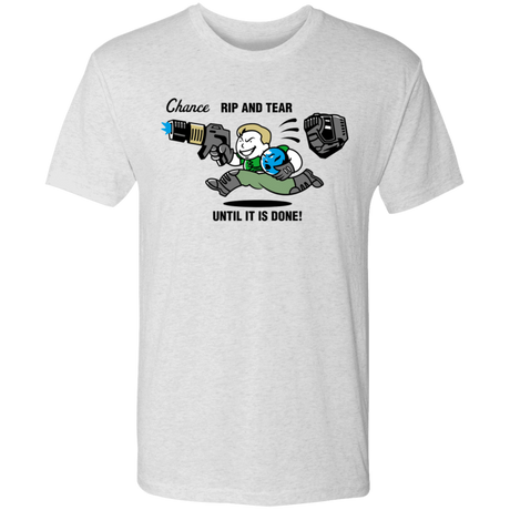 T-Shirts Heather White / S Doompoly Men's Triblend T-Shirt