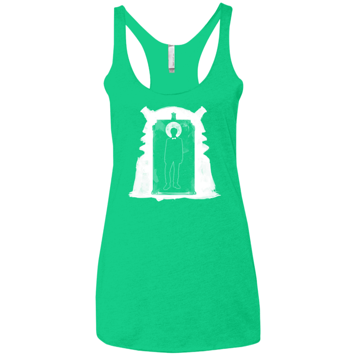 T-Shirts Envy / X-Small Doorway Whoniverse Women's Triblend Racerback Tank