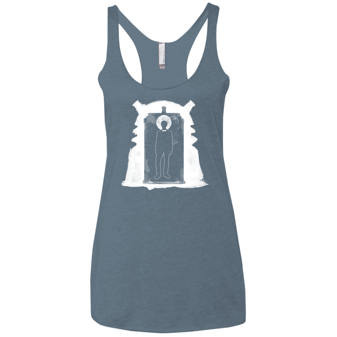 T-Shirts Indigo / X-Small Doorway Whoniverse Women's Triblend Racerback Tank