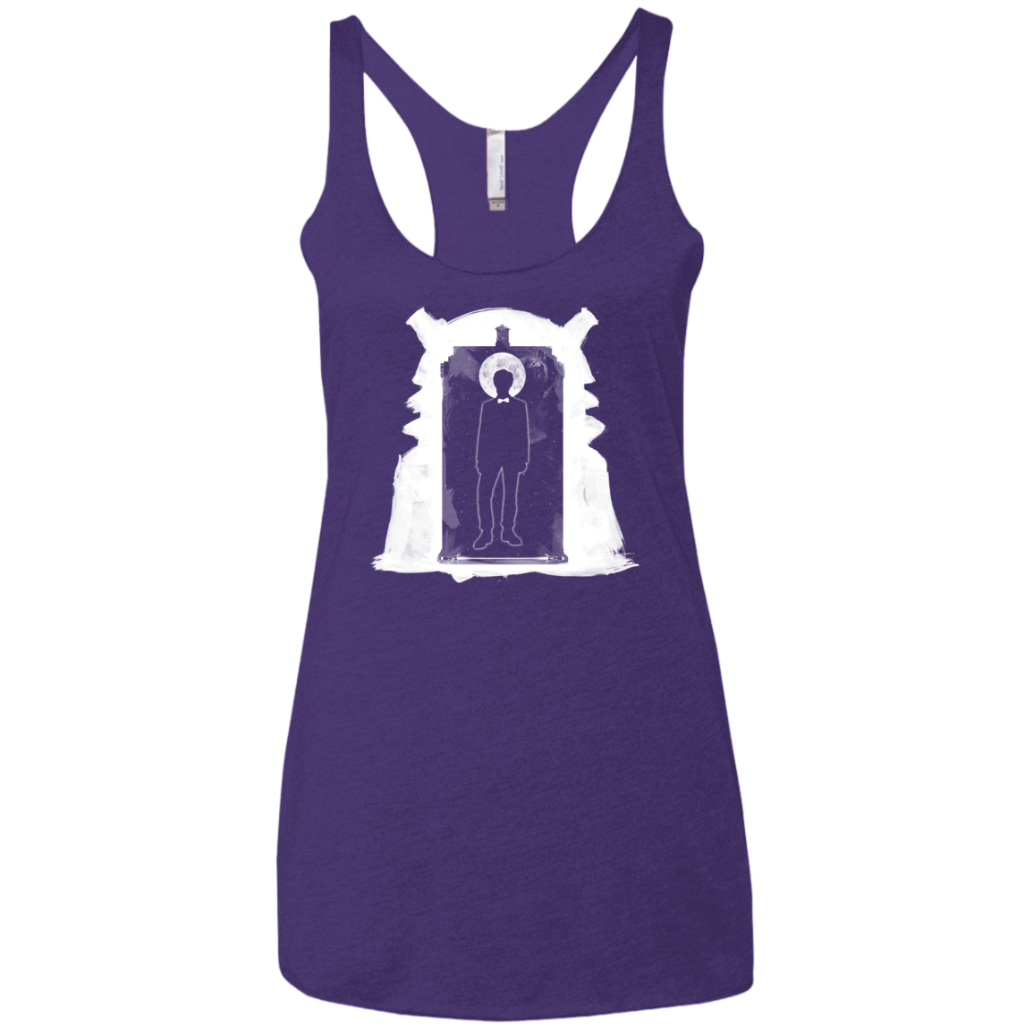 T-Shirts Purple Rush / X-Small Doorway Whoniverse Women's Triblend Racerback Tank