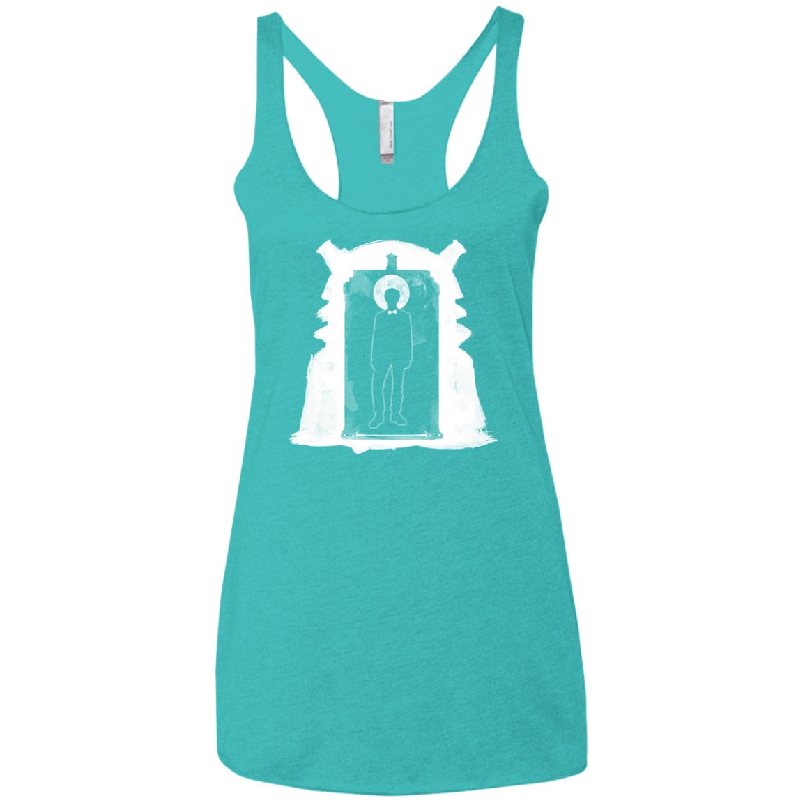 T-Shirts Tahiti Blue / X-Small Doorway Whoniverse Women's Triblend Racerback Tank