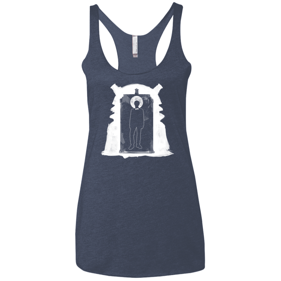 T-Shirts Vintage Navy / X-Small Doorway Whoniverse Women's Triblend Racerback Tank