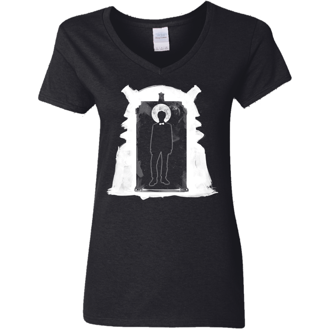 T-Shirts Black / S Doorway Whoniverse Women's V-Neck T-Shirt