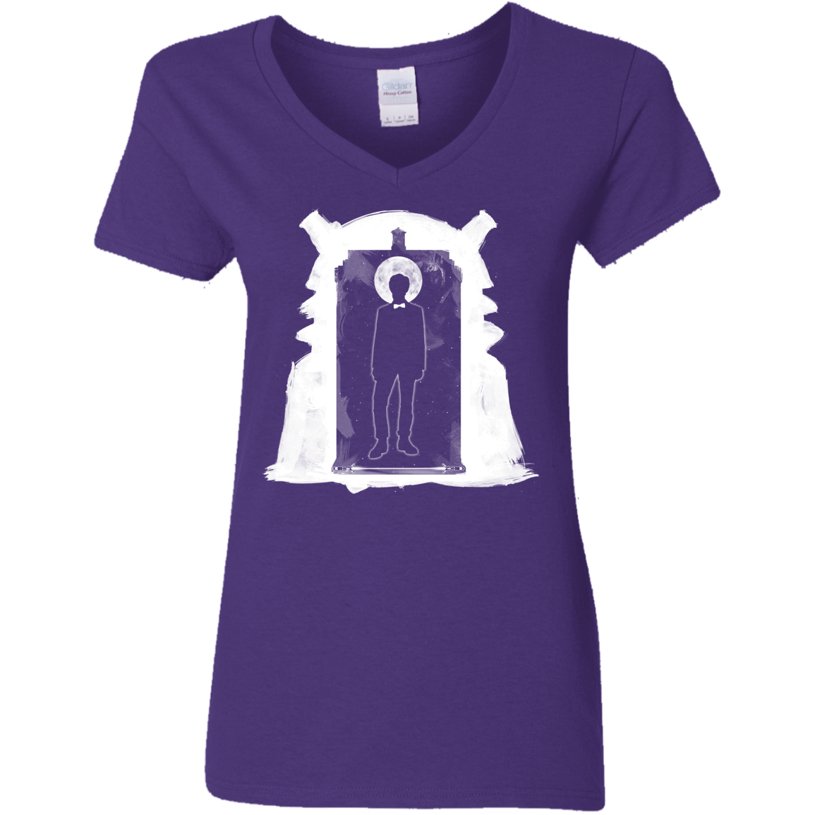 T-Shirts Purple / S Doorway Whoniverse Women's V-Neck T-Shirt