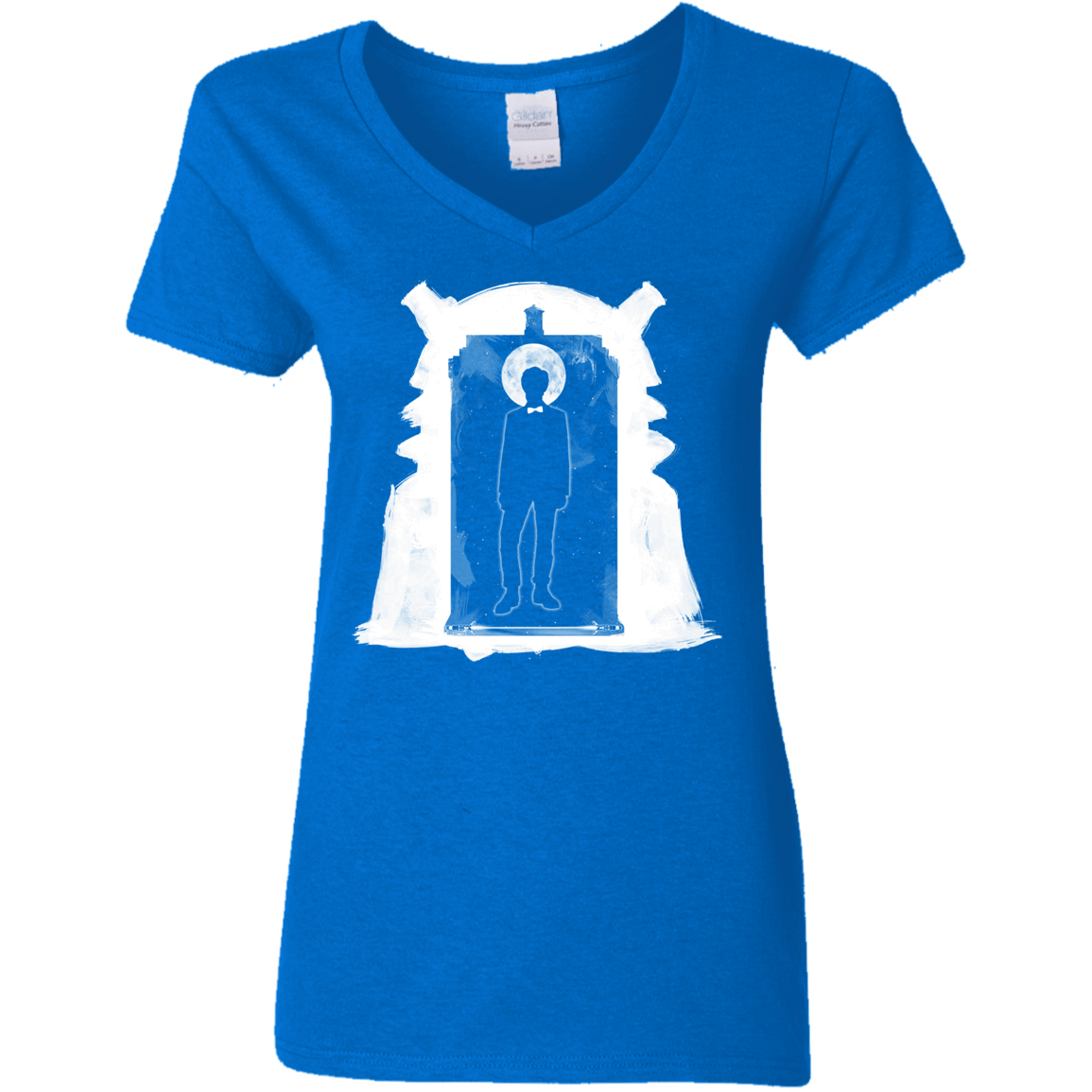 T-Shirts Royal / S Doorway Whoniverse Women's V-Neck T-Shirt