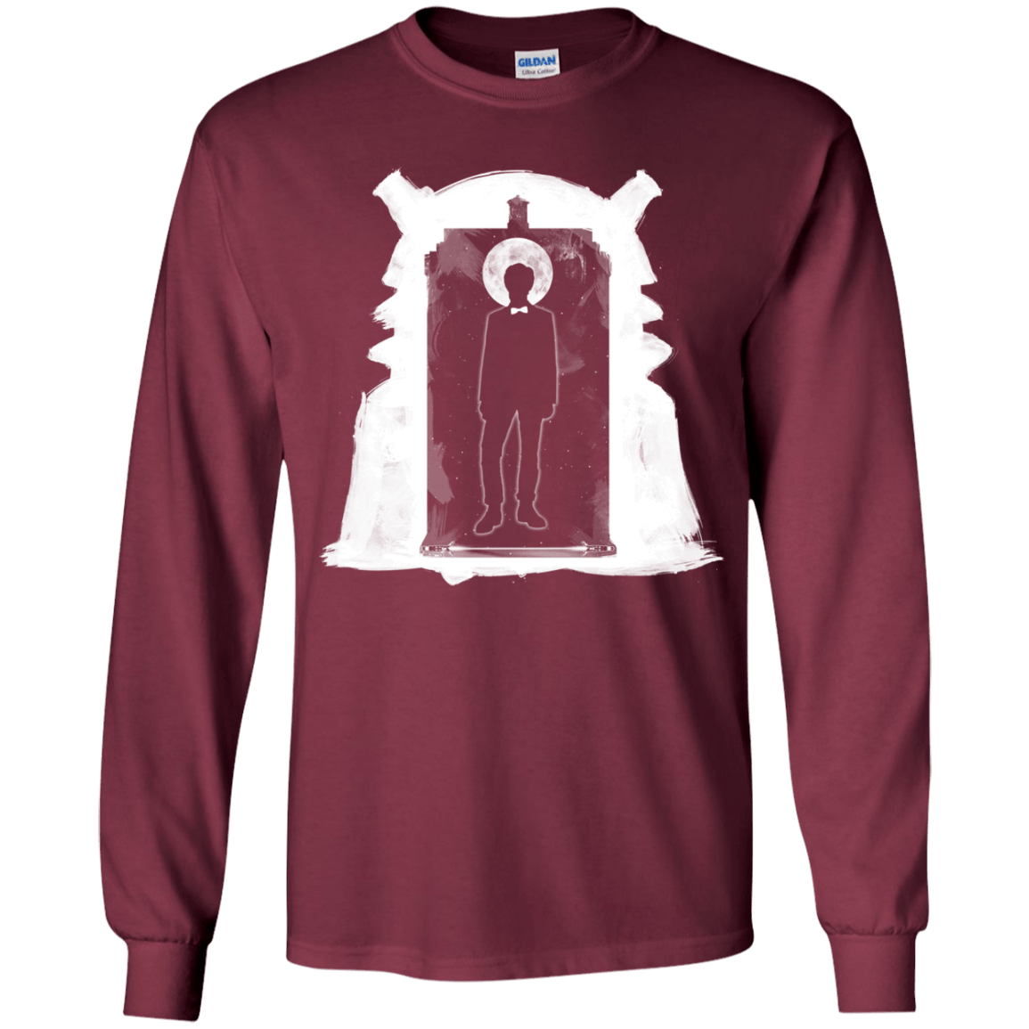 T-Shirts Maroon / YS Doorway Whoniverse Youth Long Sleeve T-Shirt