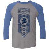 T-Shirts Premium Heather/ Vintage Royal / X-Small Dothraki Men's Triblend 3/4 Sleeve