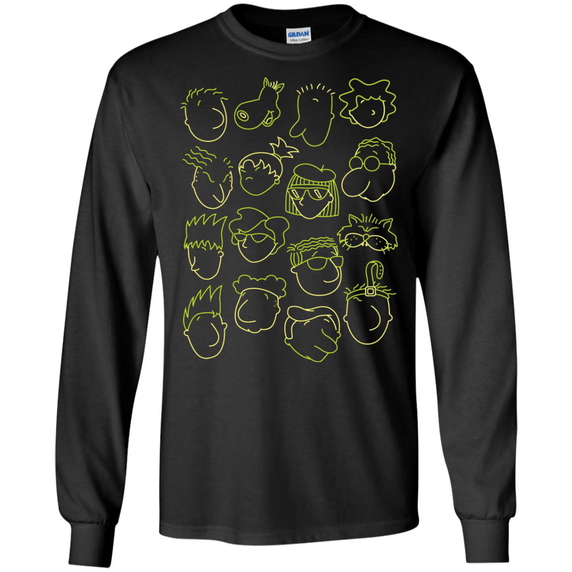 T-Shirts Black / S DOUG Men's Long Sleeve T-Shirt