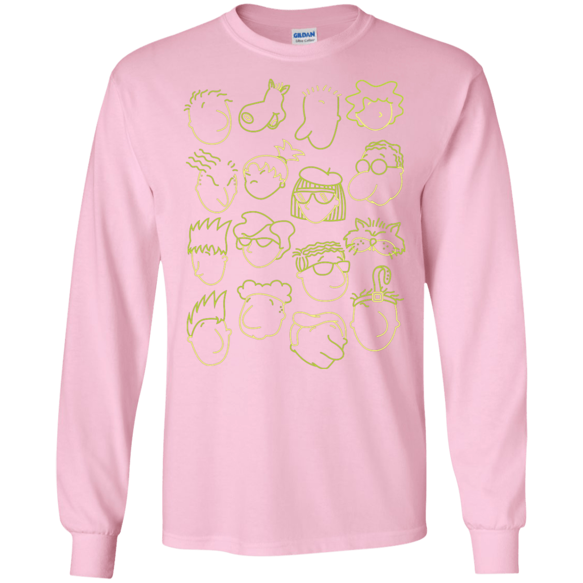 T-Shirts Light Pink / S DOUG Men's Long Sleeve T-Shirt