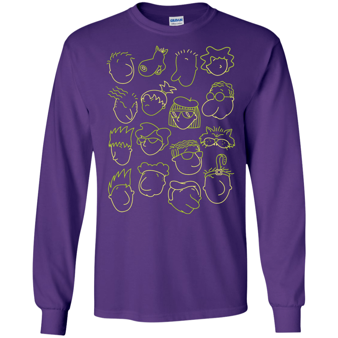 T-Shirts Purple / S DOUG Men's Long Sleeve T-Shirt