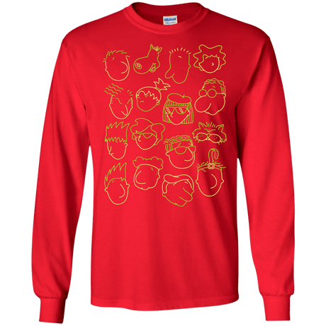 T-Shirts Red / S DOUG Men's Long Sleeve T-Shirt