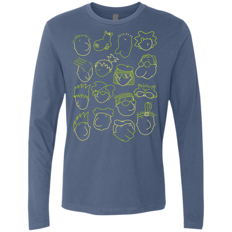 T-Shirts Indigo / S DOUG Men's Premium Long Sleeve