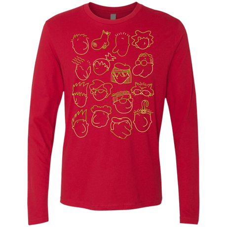 T-Shirts Red / S DOUG Men's Premium Long Sleeve
