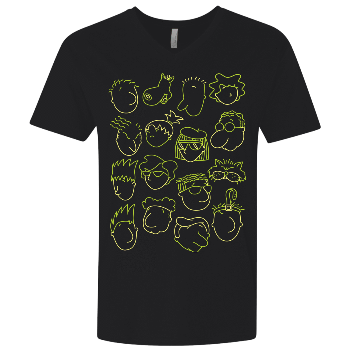 T-Shirts Black / X-Small DOUG Men's Premium V-Neck