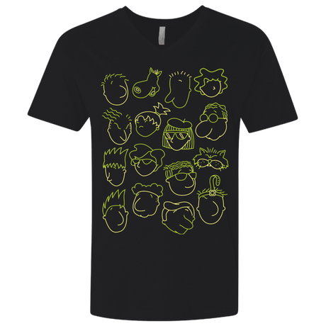 T-Shirts Black / X-Small DOUG Men's Premium V-Neck