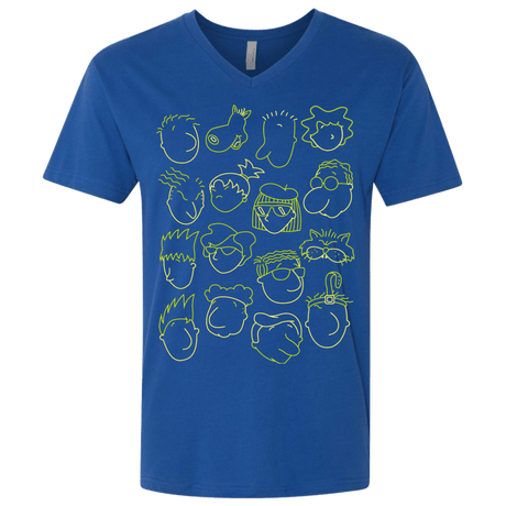 T-Shirts Royal / X-Small DOUG Men's Premium V-Neck