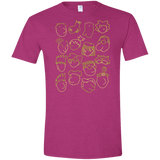 T-Shirts Antique Heliconia / S DOUG Men's Semi-Fitted Softstyle