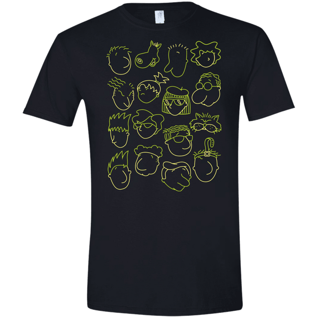 T-Shirts Black / X-Small DOUG Men's Semi-Fitted Softstyle