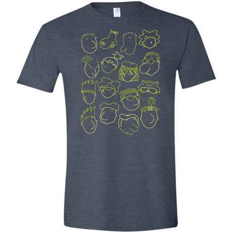 T-Shirts Heather Navy / S DOUG Men's Semi-Fitted Softstyle