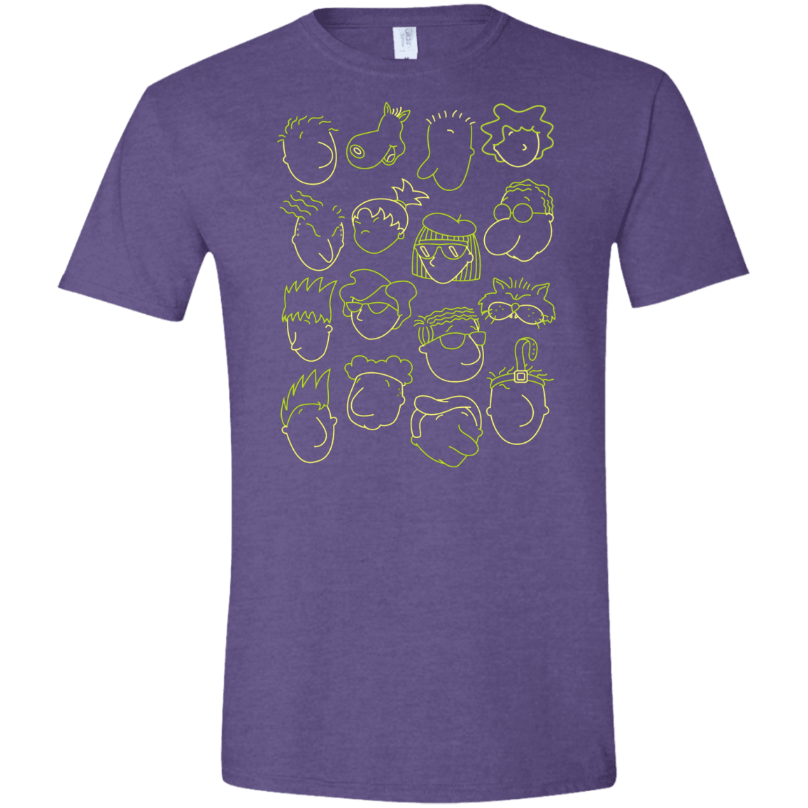T-Shirts Heather Purple / S DOUG Men's Semi-Fitted Softstyle
