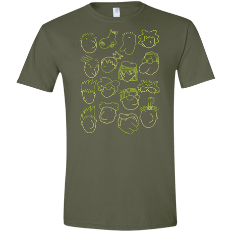 T-Shirts Military Green / S DOUG Men's Semi-Fitted Softstyle