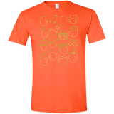 T-Shirts Orange / S DOUG Men's Semi-Fitted Softstyle