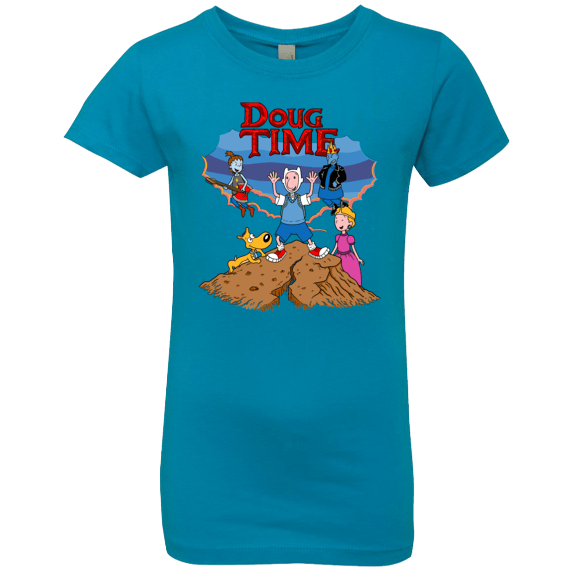 T-Shirts Turquoise / YXS Doug Time Girls Premium T-Shirt
