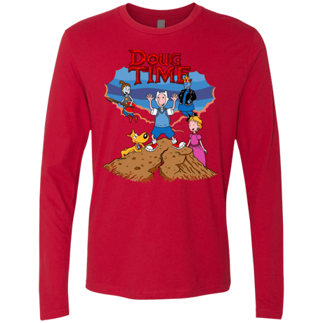 T-Shirts Red / Small Doug Time Men's Premium Long Sleeve