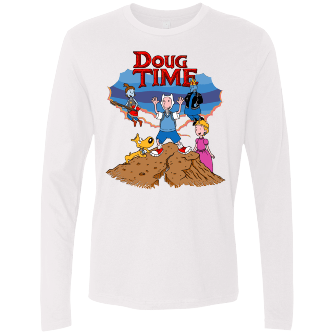 T-Shirts White / Small Doug Time Men's Premium Long Sleeve